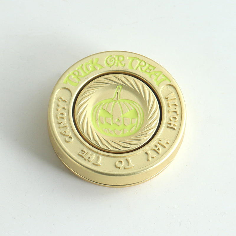 Mini Metal Titanium Fidget Spinner Evil Pumpkin