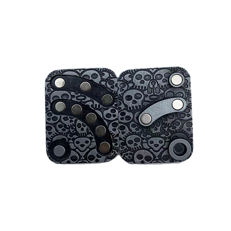 Metal Skull Fingertip Slider Toy